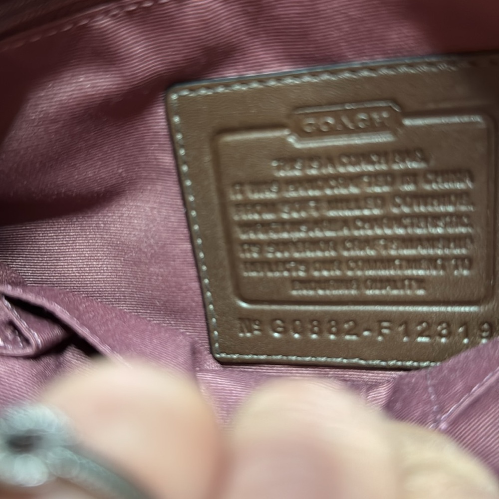 Coach brown leather crossbody - Picture 10 of 10